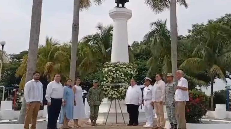 Conmemoran en Tabasco 258 aniversario del natalicio de José María Morelos y Pavón