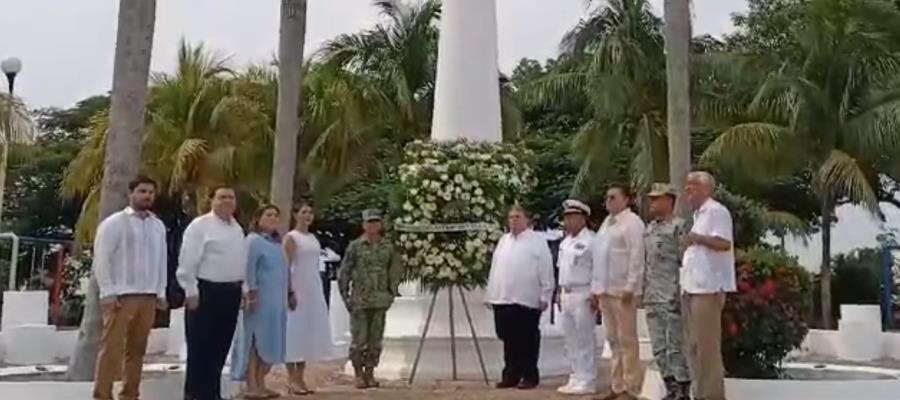 Conmemoran en Tabasco 258 aniversario del natalicio de José María Morelos y Pavón