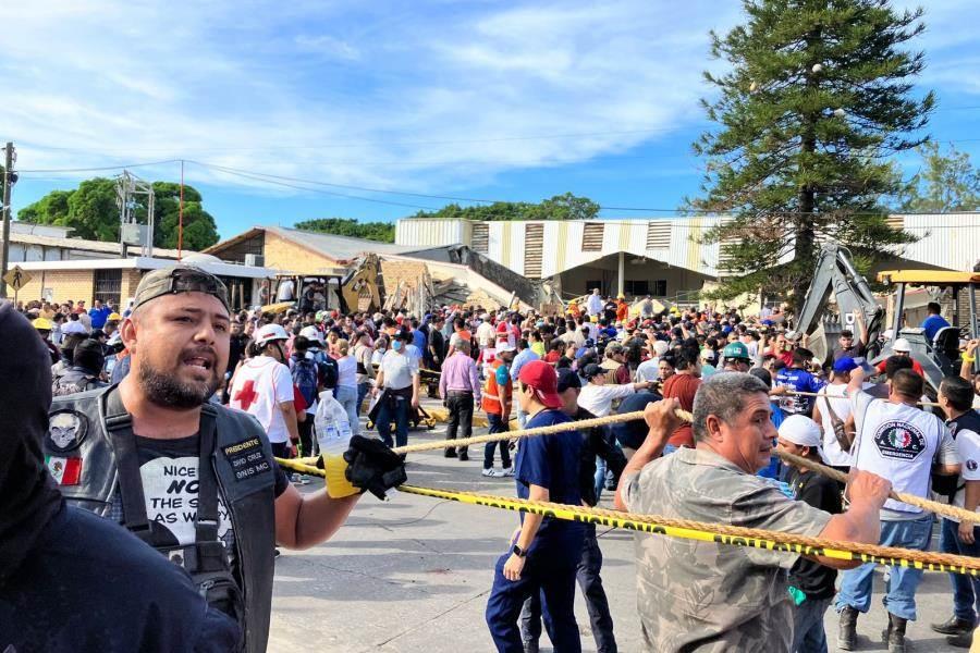 En plena misa, se derrumba techo de iglesia en Ciudad Madero, Tamaulipas