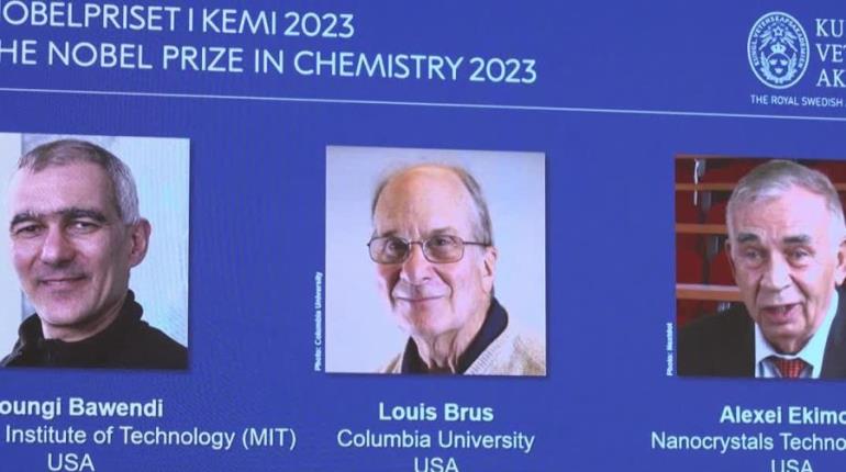 Otorgan Premio Nobel de Química a Moungi G. Bawendi, Louis E. Brus y Alexei I. Ekimov