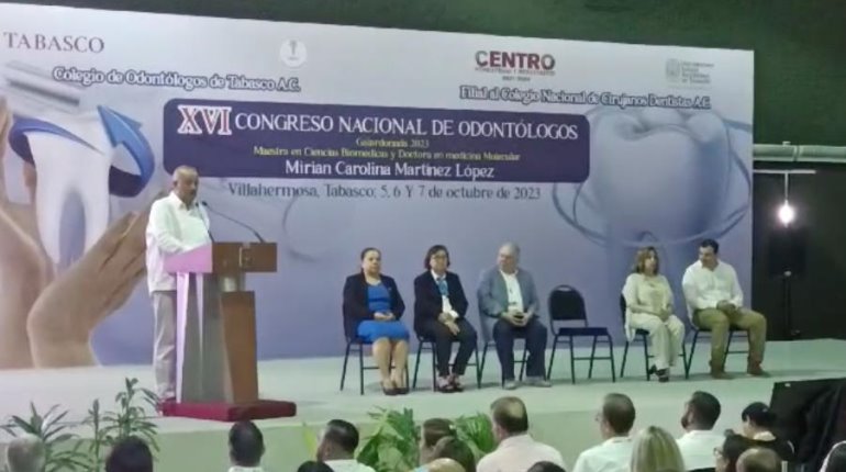 Inaugura gobernador el Congreso Nacional de Odontólogos en Tabasco