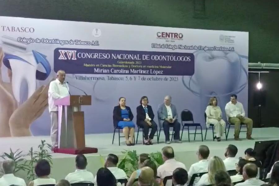 Inaugura gobernador el Congreso Nacional de Odontólogos en Tabasco