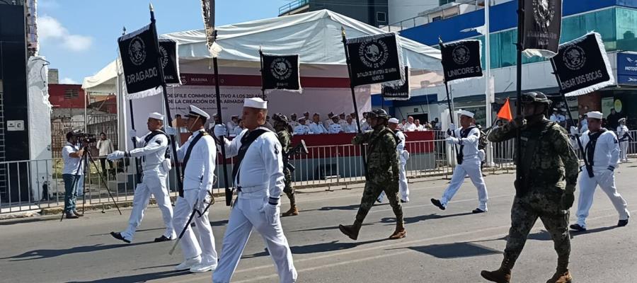 Destaca gobernador participación de Fuerzas Armadas en Tabasco en aniversario de su creación