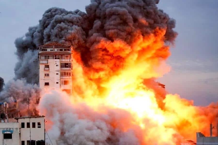 Destruye Israel la Torre Palestina en ataque aéreo contra Hamás