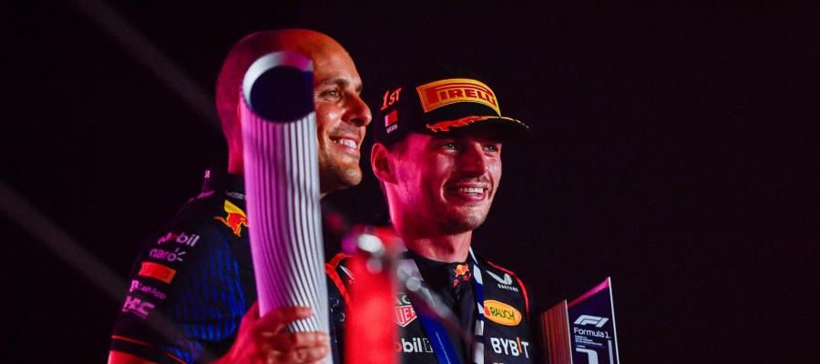 Verstappen festeja tricampeonato ganando el GP de Qatar; Checo Pérez termina décimo