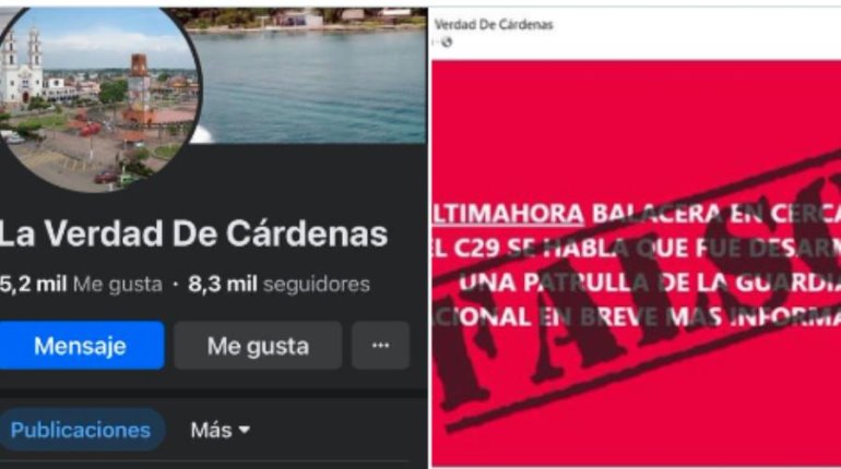 Advierte gobierno de página de Facebook que difunde noticias falsas sobre inseguridad en Cárdenas