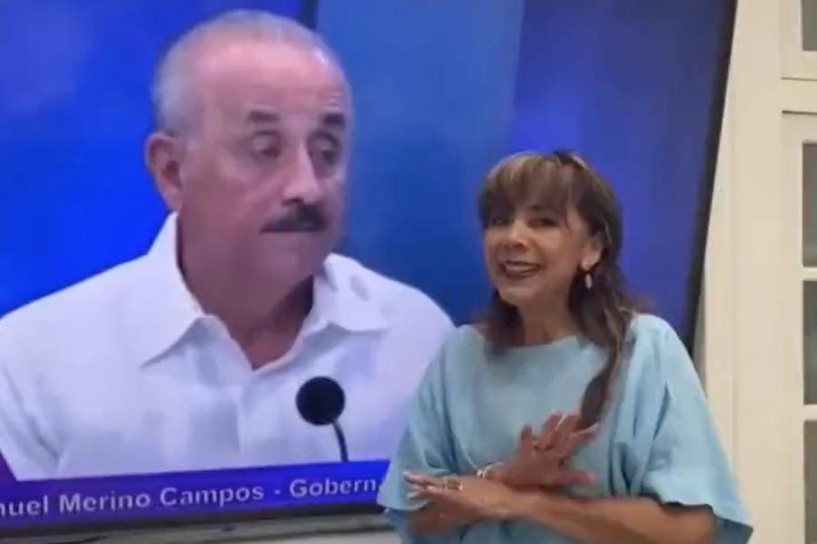 Señala Lorena Beaurregard que el gobernador Merino es el "coordinador de gira de Sheinbaum"