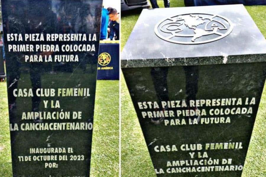 Club América coloca primera piedra para Casa Club Femenil