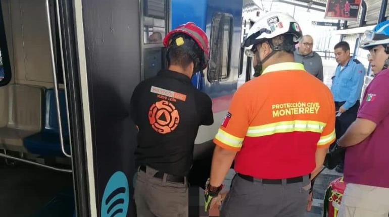 Muere persona ciega prensada en la Línea 1 del Metro de Monterrey