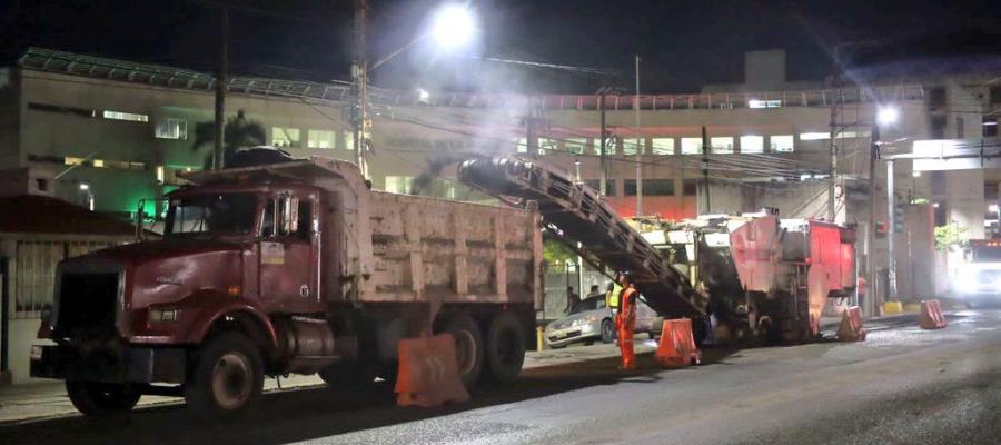 Inicia Centro repavimentación de Méndez en Tamulté