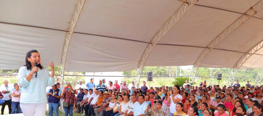 Nacajuca es el origen de la 4T, resalta Yolanda Osuna en asamblea informativa