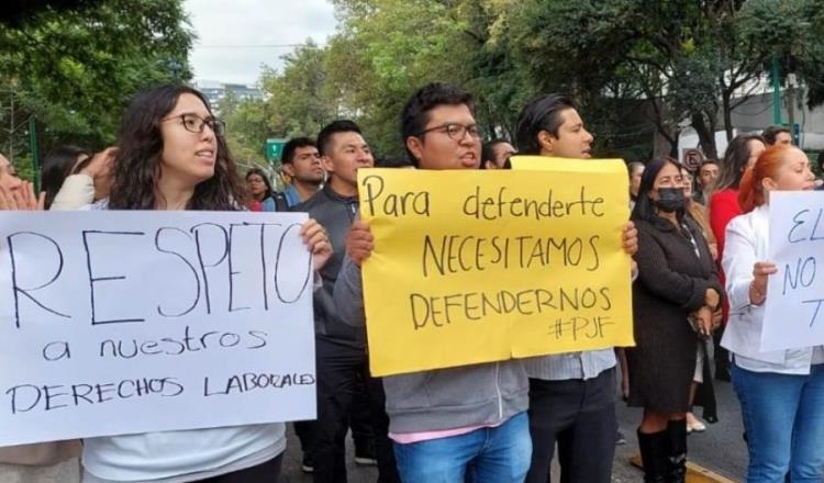 Se Manifiestan Trabajadores Del Pjf Por Eliminación De Fideicomisos 1696