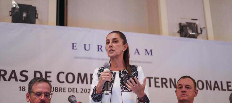 Llama Sheinbaum a IP a cooperar con órganos públicos para generar prosperidad en hogares mexicanos