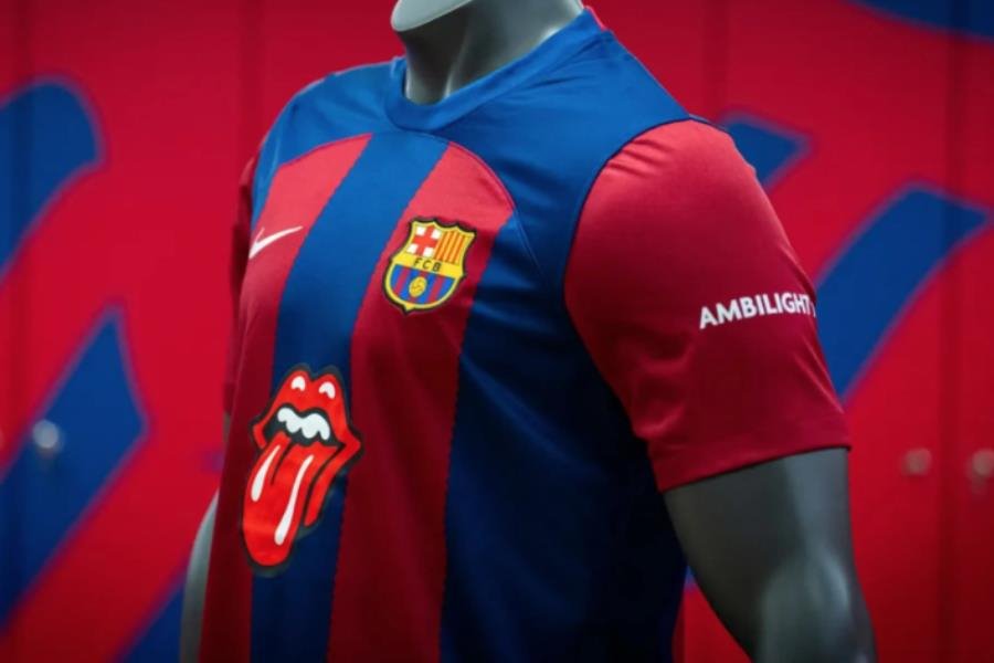 Camiseta que usará el Barcelona en el clásico de España llevará logotipo de los Rolling Stones