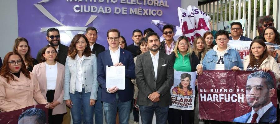 Denuncia MC a Harfuch y Clara Brugada por presuntos actos anticipados de campaña