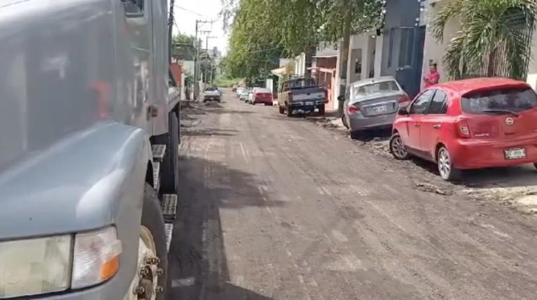 Comienza repavimentación de la calle Andrés García en Primero de Mayo