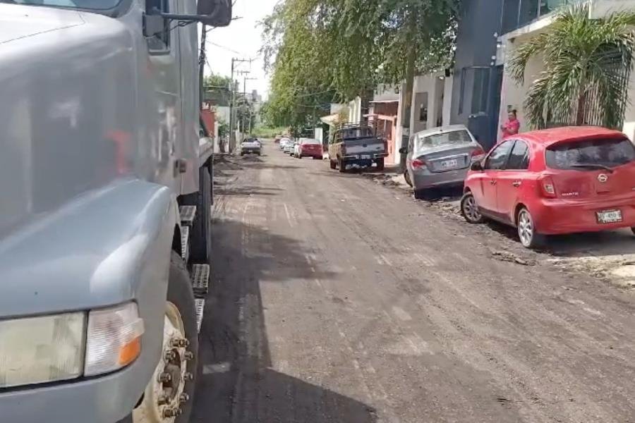 Comienza repavimentación de la calle Andrés García en Primero de Mayo