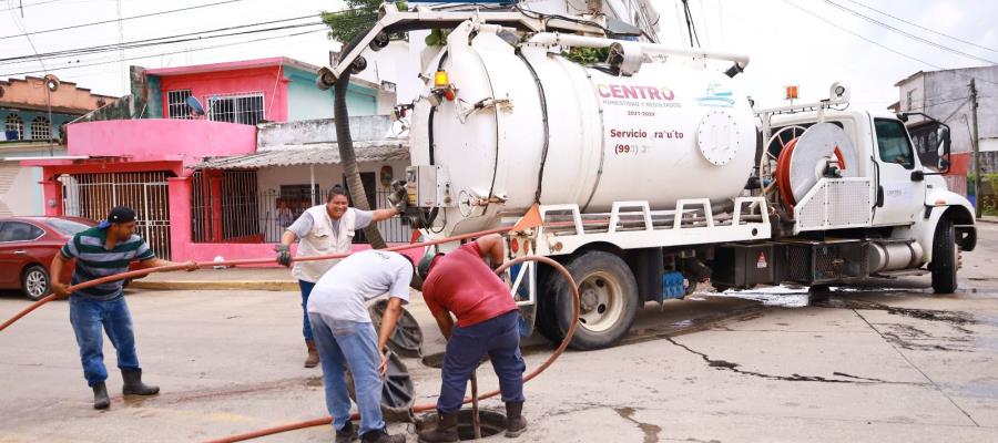 Amplía el SAS acciones de desazolve en 9 colonias para el retiro de más basura