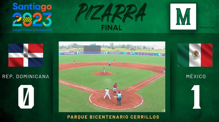 México vence 1-0 a República Dominicana en segundo juego de béisbol de los Panamericanos