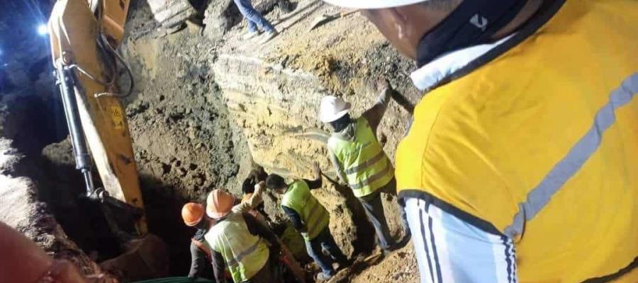 Muere tabasqueño sepultado en obra del Tren Maya en Palenque