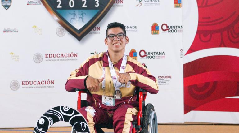 José Salvador López gana bronce para Tabasco en lanzamiento de clava en Paranacionales Conade