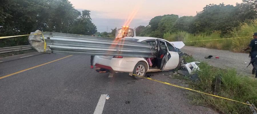 Mueren 2 chiapanecas en fatal accidente en la Villahermosa-Escárcega