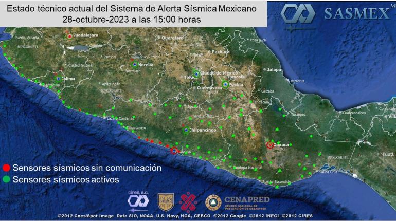 Restablecen 19 de 26 sensores sísmicos en Guerrero tras Otis