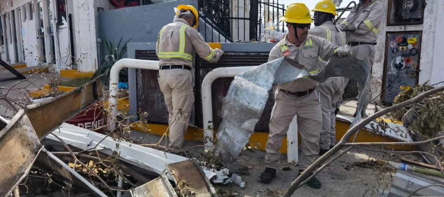 CFE esperaba restablecer este martes 85% de energía eléctrica en Guerrero