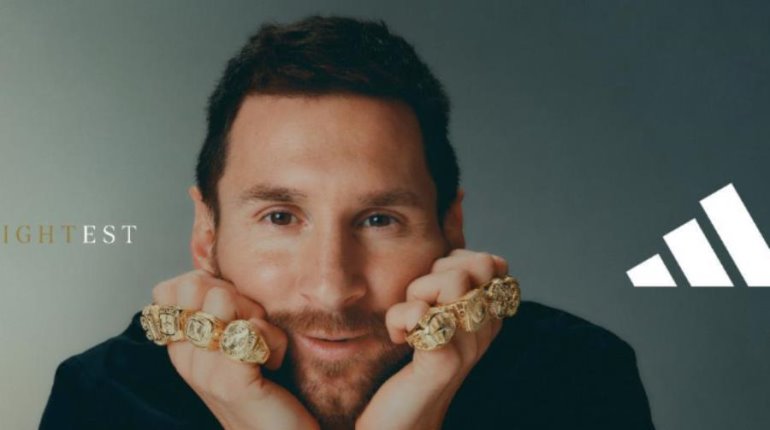 Adidas regala 8 anillos a Messi en homenaje a sus balones de oro