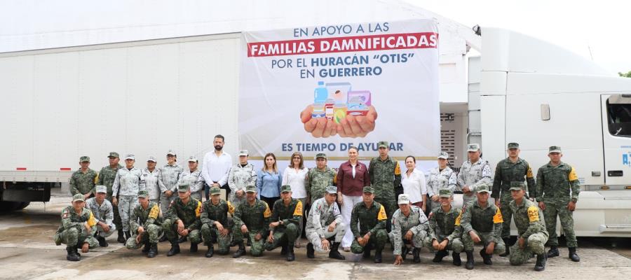 Envía DIF Tabasco 35 toneladas de ayuda humanitaria a Guerrero