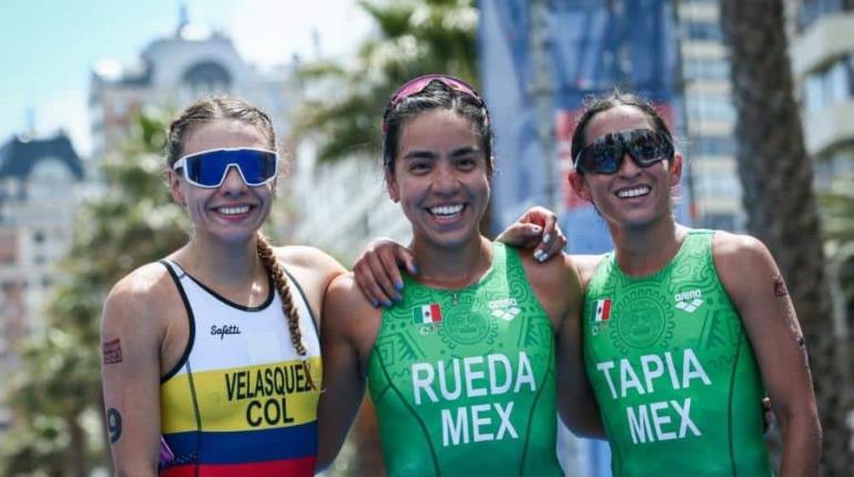 Lizeth Rueda y Crisanto Grajales, ganan oro y bronce en Triatlón de Panamericanos