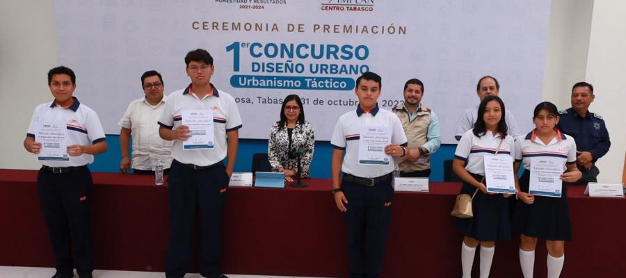 Premian a ganadores del concurso "Urbanismo Táctico para el Diseño de Pasos Peatonales" en Centro