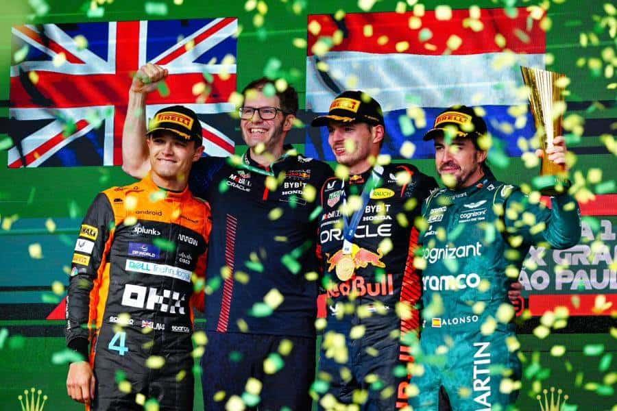 Verstappen gana GP de Brasil; Checo termina 4to