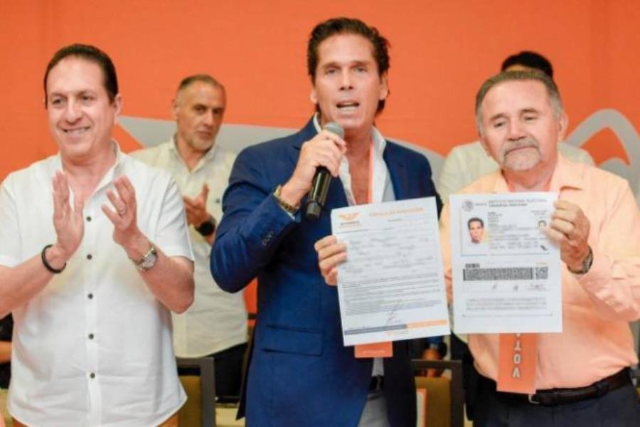 Palazuelos se afilia a MC para buscar senaduría en 2024