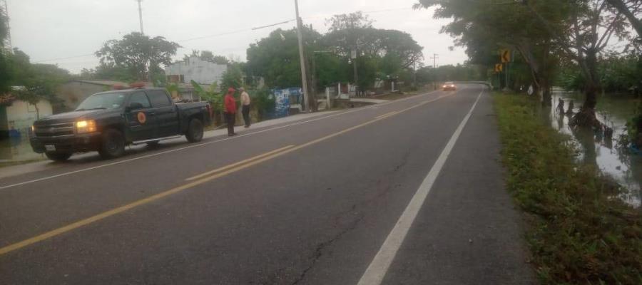 Desaparecen vados en carretera a Jalapa, Teapa y Tacotalpa