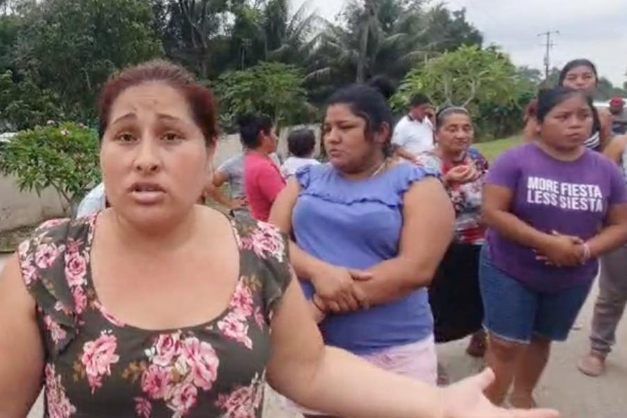 Pobladores de Plátano y Cacao bloquean camino, denuncian daños en arteria