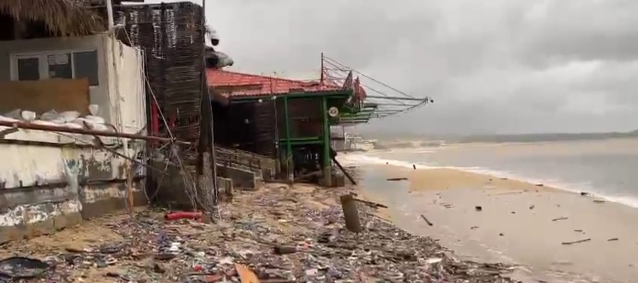 Playas de Baja California Sur registran altos niveles de bacterias fecales tras paso de Norma