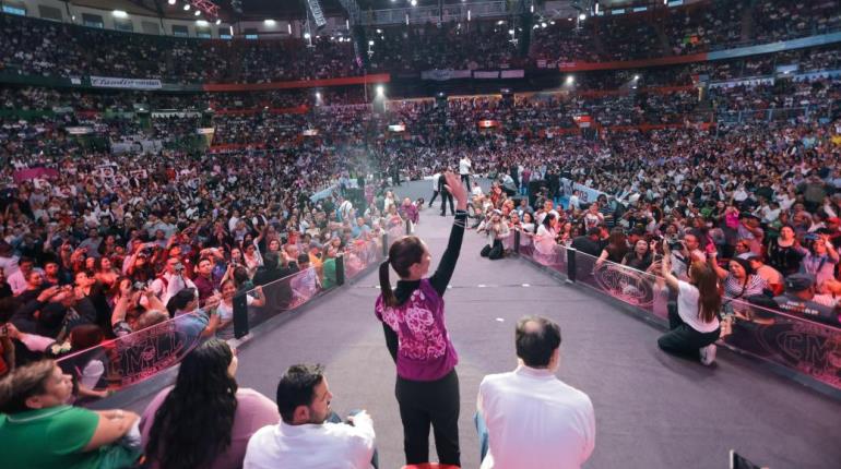 Denuncia MC a Sheinbaum por evento en la Arena México
