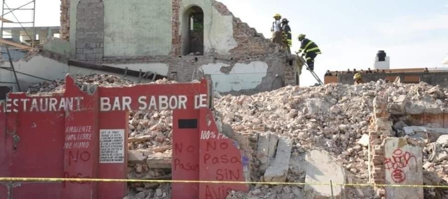 Mueren 2 albañiles tras derrumbe de edificio antiguo en Tamaulipas