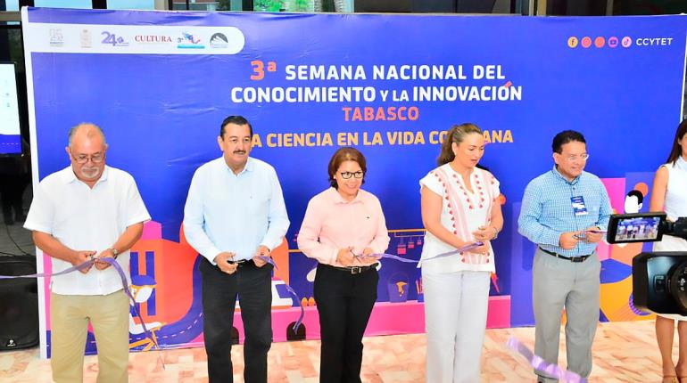 Inauguran tercera Semana Nacional de Conocimiento y la Innovación en Tabasco