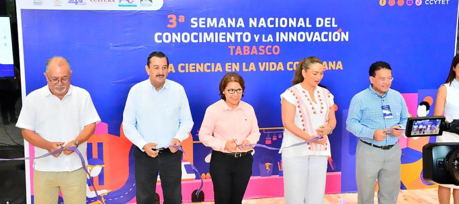 Inauguran tercera Semana Nacional de Conocimiento y la Innovación en Tabasco