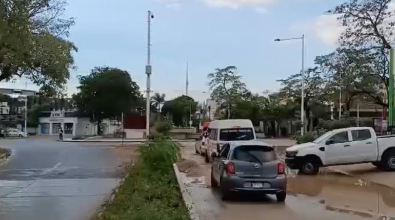 Reabierta intersección de Usumacinta y Sandino en obra de acueducto