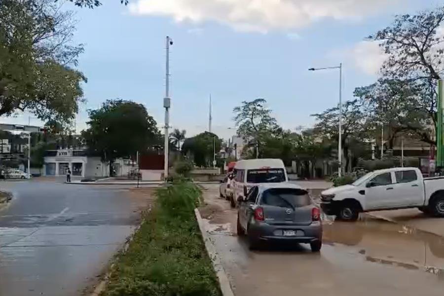 Reabierta intersección de Usumacinta y Sandino en obra de acueducto