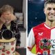 Niño aficionado del Feyenoord cumple su sueño y conoce a Santi Giménez