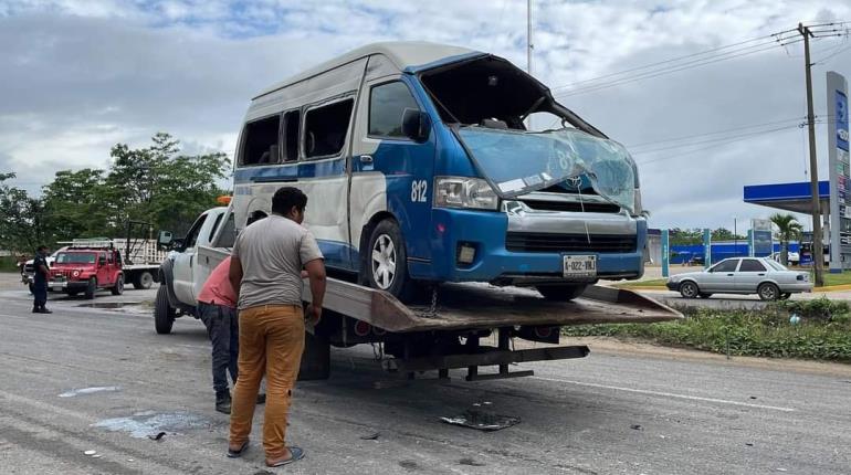 Mañana accidentada en la vía corta a Cunduacán