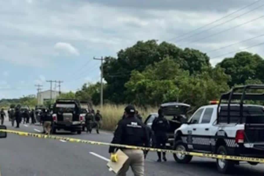 Elementos de SSP se enfrentan a balazos contra presuntos delincuentes en la Santa Fe-Paso del Toro, Veracruz