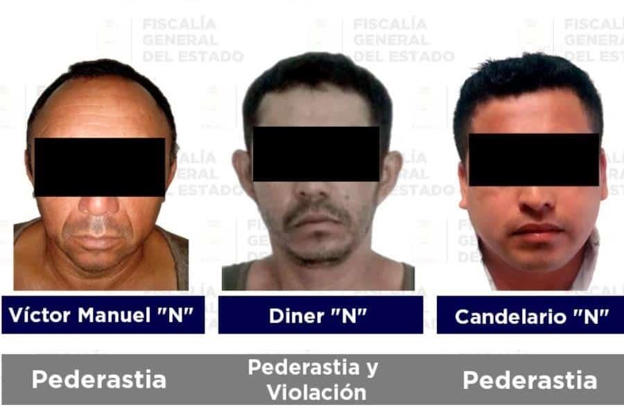 Caen 3 sujetos acusados de pederastia en Jonuta, Cárdenas y Jalapa