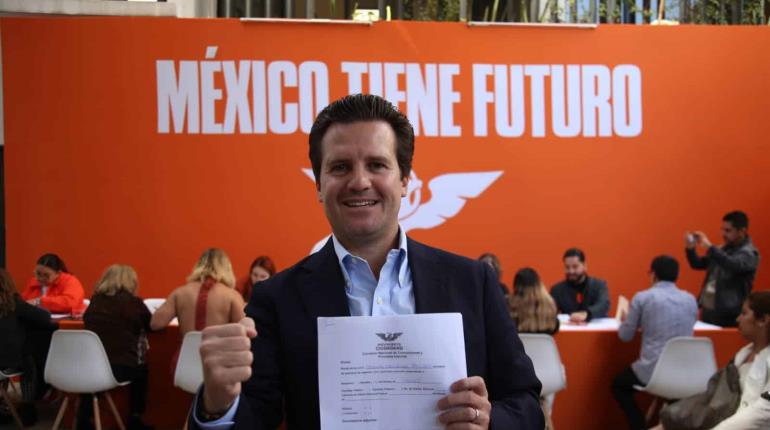 Se registra Gaudiano como precandidato al Senado por MC