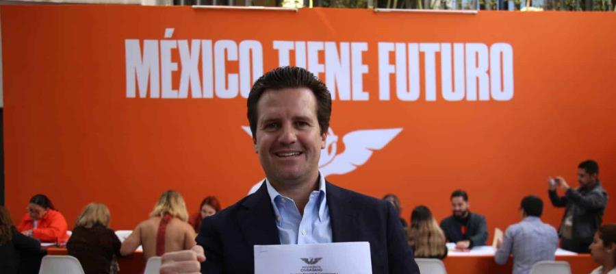 Se registra Gaudiano como precandidato al Senado por MC