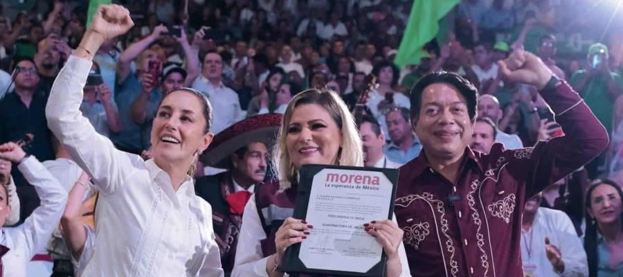 "No somos ambiciosos vulgares que sólo vamos por un puesto", afirma Sheinbaum desde Jalisco